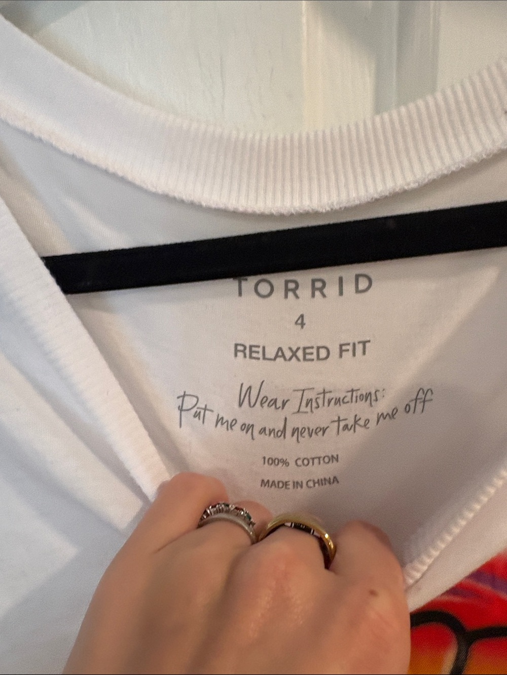 Torrid White Rainbow Airbrush 'We Out Here' Graphic Tee - Picture 2 of 6